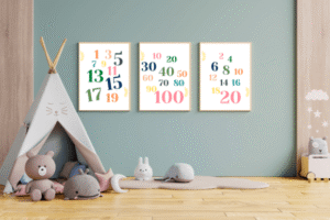 Odd Even Numbers Wall Art
