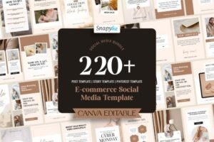 template social media
