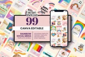 template social media