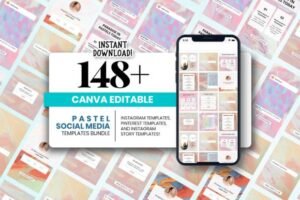 template social media