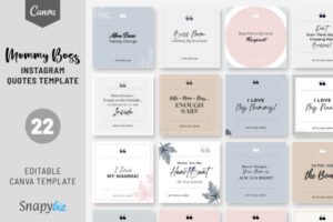 template social media