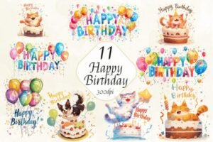 stickers happy birthday