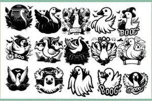 stickers black and white