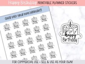 stickers happy birthday