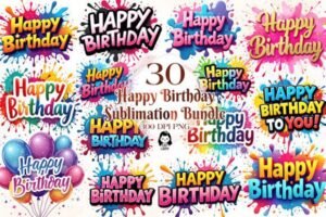 stickers happy birthday