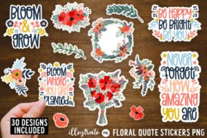stickers text
