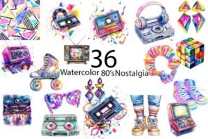 stickers 80s