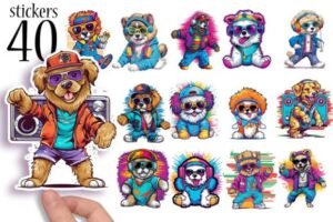 stickers 80s