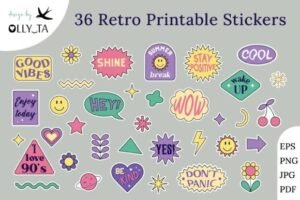stickers template