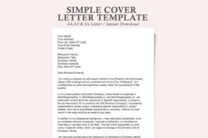 cover letter template