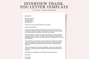 template for thank you letter