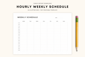 template schedule weekly