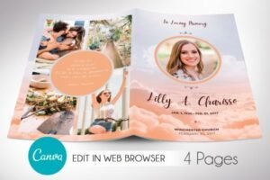 funeral home program template