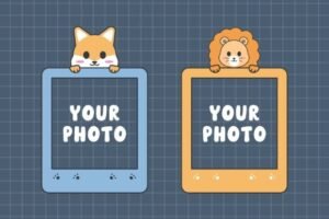 polaroid frame template