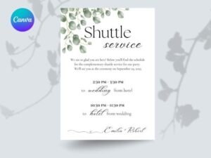 wedding schedule template