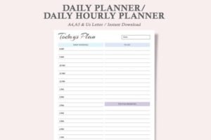 schedule template hourly