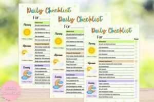 Daily Routine Chart for Kids
