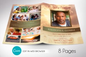 funeral home program template