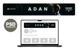 template youtube banner