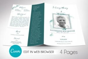 funeral home program template