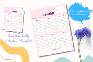 daily schedule template