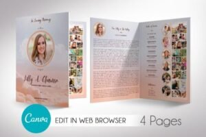 funeral home program template
