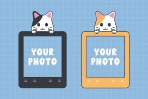 polaroid frame template