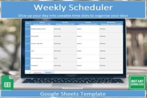 template schedule weekly