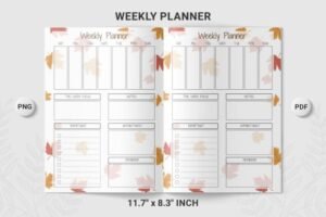 template schedule weekly
