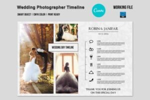 wedding schedule template