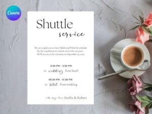 wedding schedule template