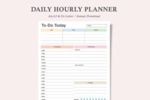 schedule template hourly