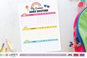 Daily Routine Chart for Kids