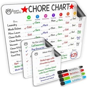 family chore chart colorful template