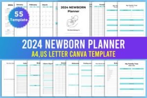 parenting planner canva template