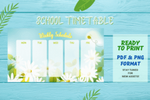 template schedule weekly