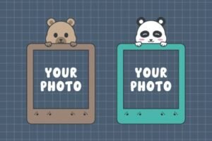 polaroid frame template