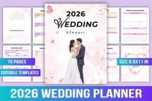 wedding schedule template