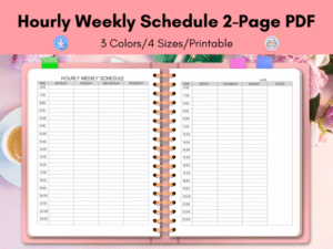 template schedule weekly