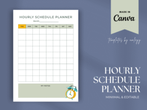 schedule template hourly