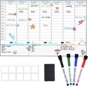 template schedule weekly