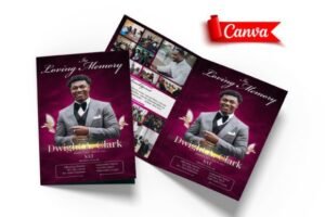 funeral home program template
