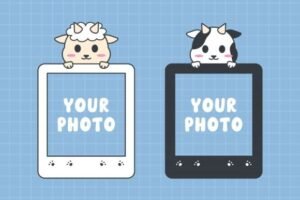 polaroid frame template