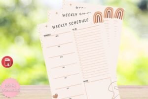 template schedule weekly