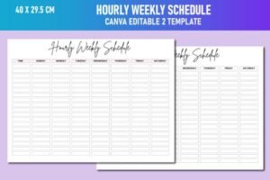 schedule template hourly
