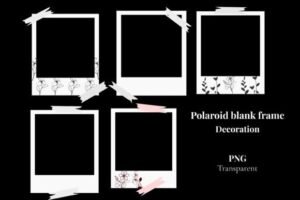 polaroid frame template