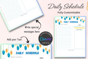 daily schedule template