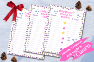 daily schedule template