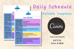 daily schedule template