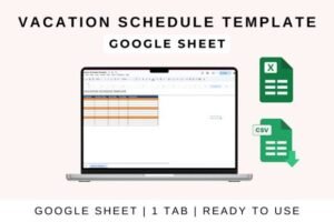 template schedule excel